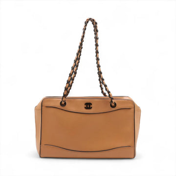 Chanel Coco Mark Leather Chain Tote Bag