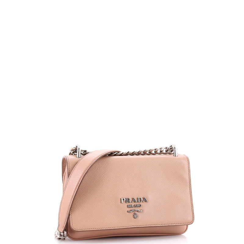 Chain Flap Crossbody Bag Saffiano And
