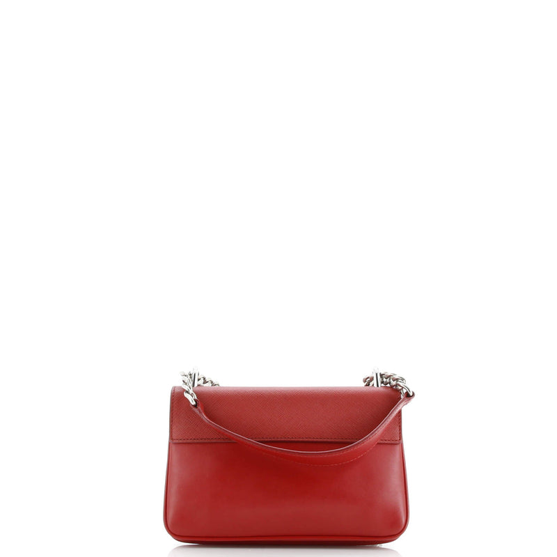 Chain Flap Crossbody Bag Saffiano And