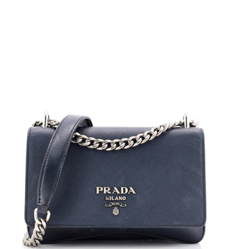 Chain Flap Crossbody Bag Saffiano And