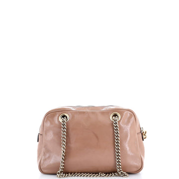 Soho Chain Zip Shoulder Bag Patent Small