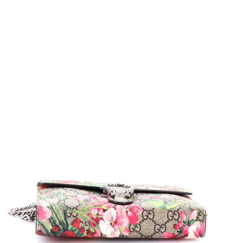 Dionysus Chain Wallet Blooms Print Gg