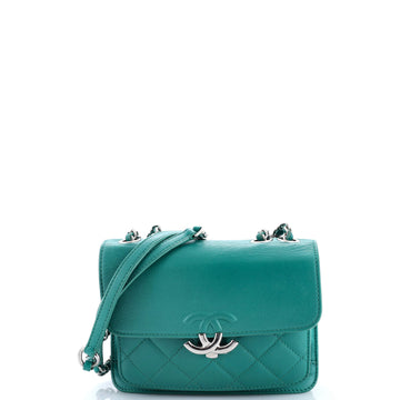 Chanel Cc Box Flap Bag Quilted Calfskin