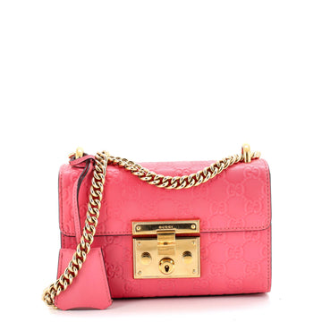 Padlock Shoulder Bag Guccissima Leather