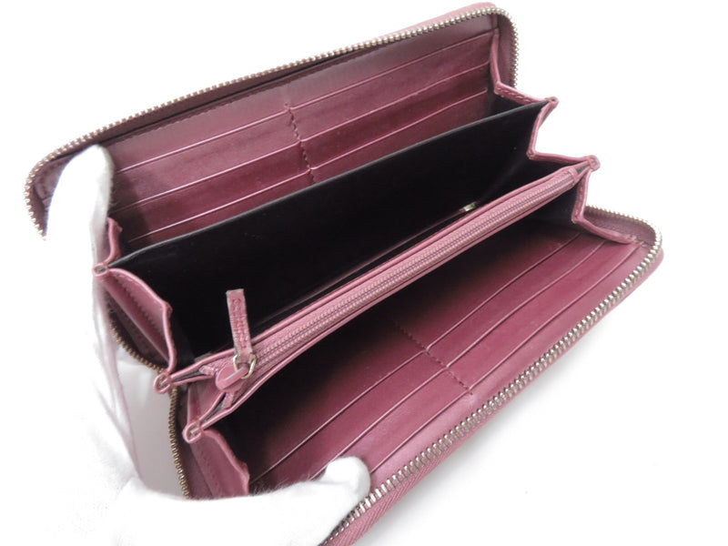 Gucci Gg Canvas Leather Zip Around