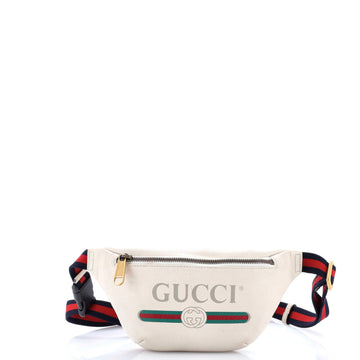 Logo Belt Bag Printed Leather Small