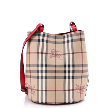 Burberry Lorne Bucket Bag Haymarket