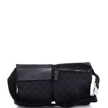 Vintage Double Belt Bag Gg Canvas With