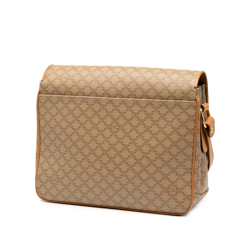 Vintage Saddle Flap Shoulder Bag Macadam