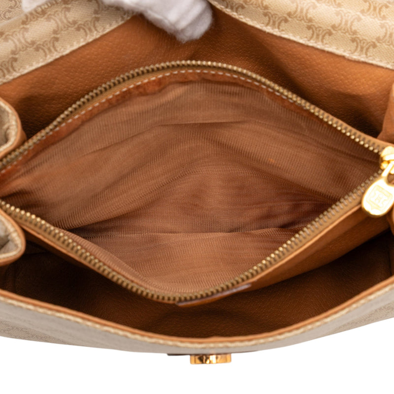 Vintage Saddle Flap Shoulder Bag Macadam