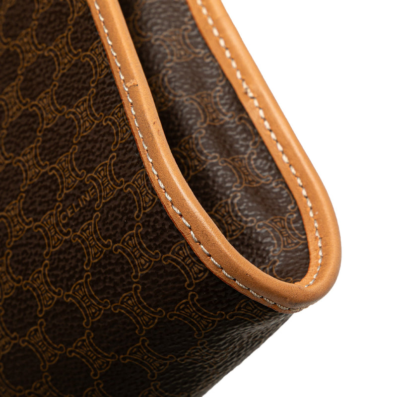 Vintage Saddle Flap Shoulder Bag Macadam