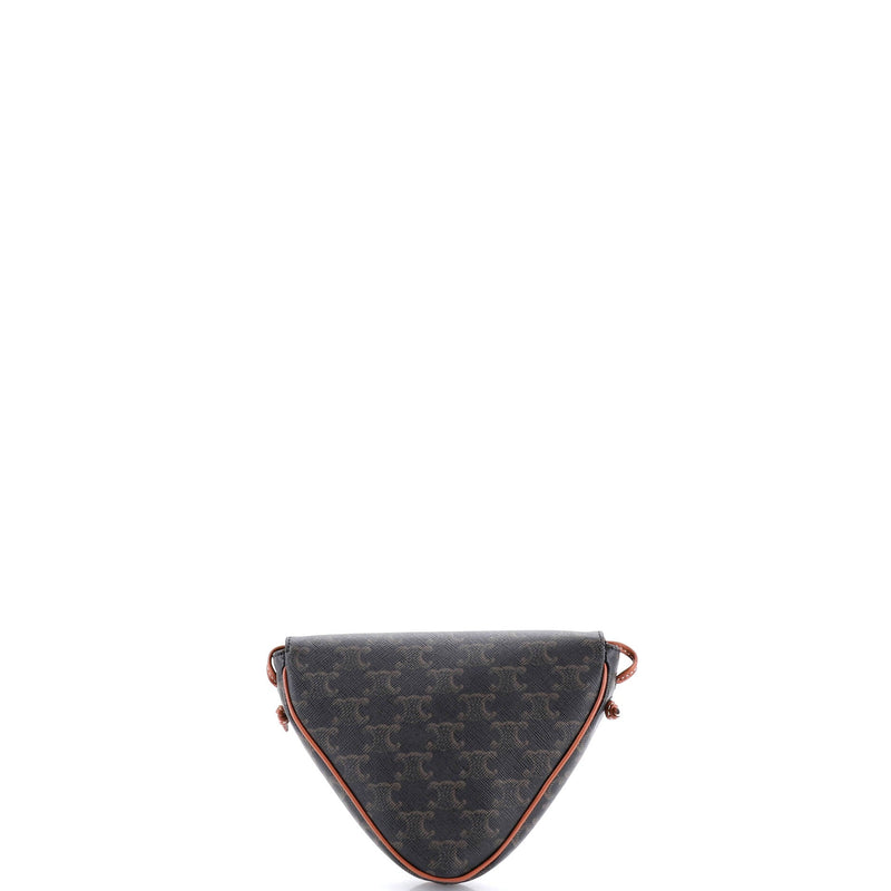 Triangle Crossbody Bag Triomphe Coated