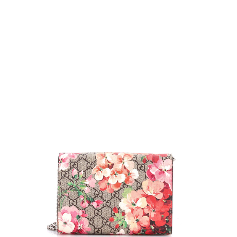Dionysus Chain Wallet Blooms Print Gg