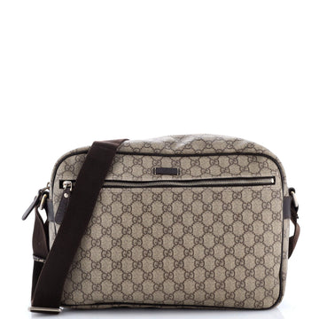 Front Zip Camera Bag Gg Coated Canvas