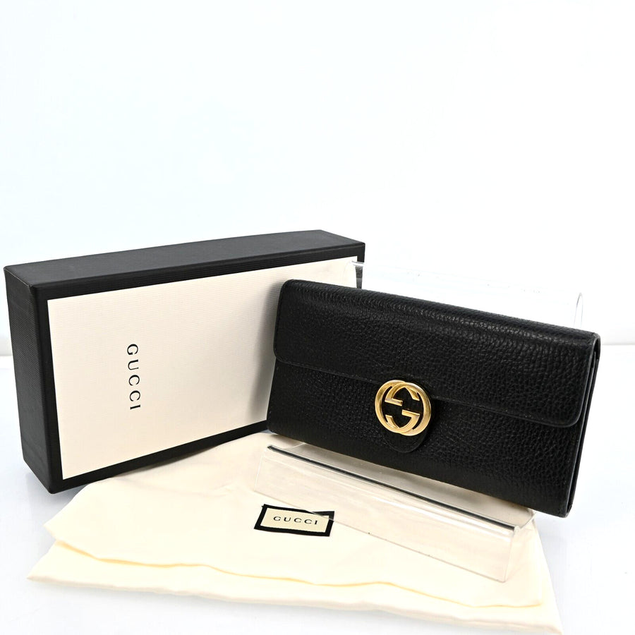 Gucci Gg Interlocking Leather Long