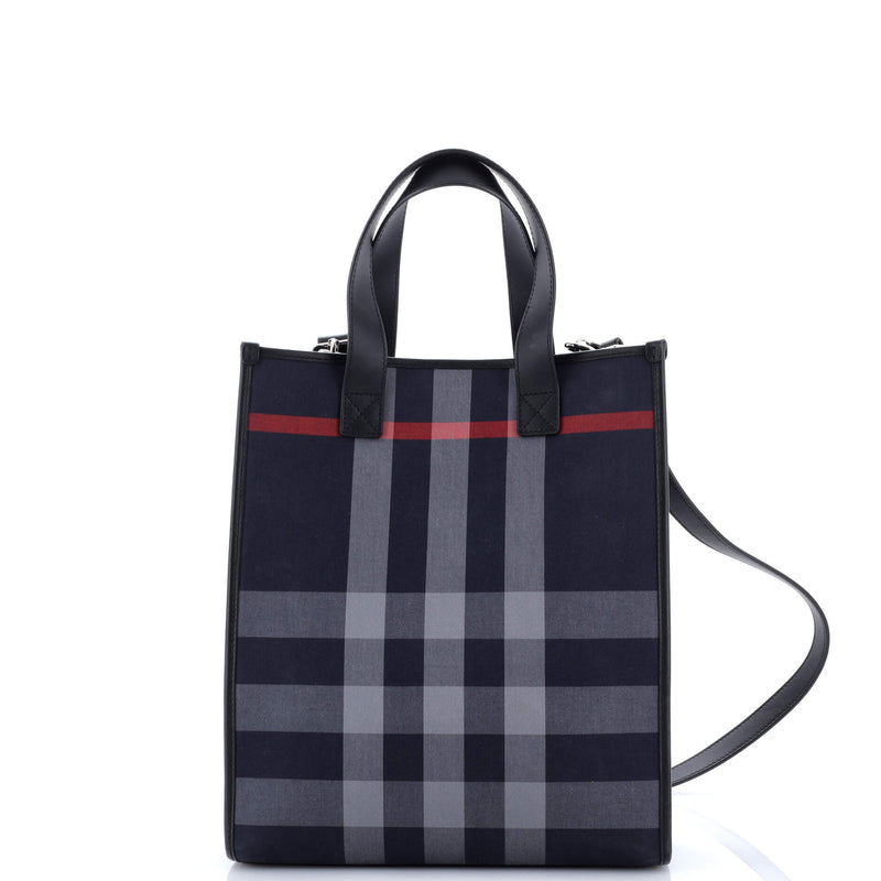 Book Tote Check E-Canvas Medium