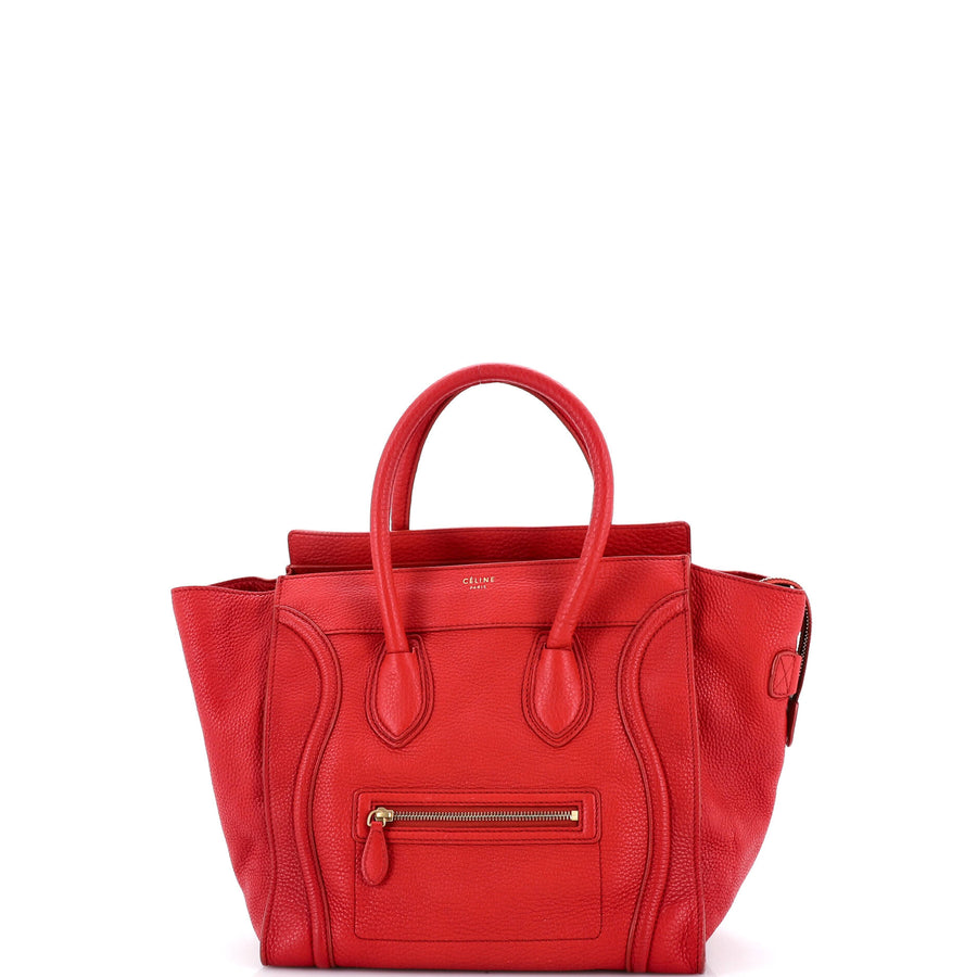 Celine Luggage Bag Grainy Leather Mini