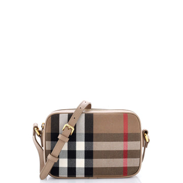 Camera Crossbody Bag Vintage Check