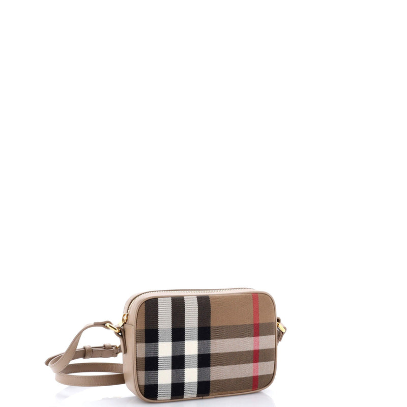Camera Crossbody Bag Vintage Check