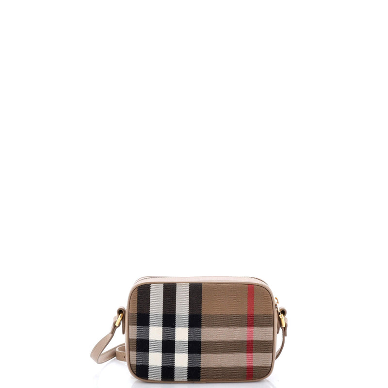 Camera Crossbody Bag Vintage Check