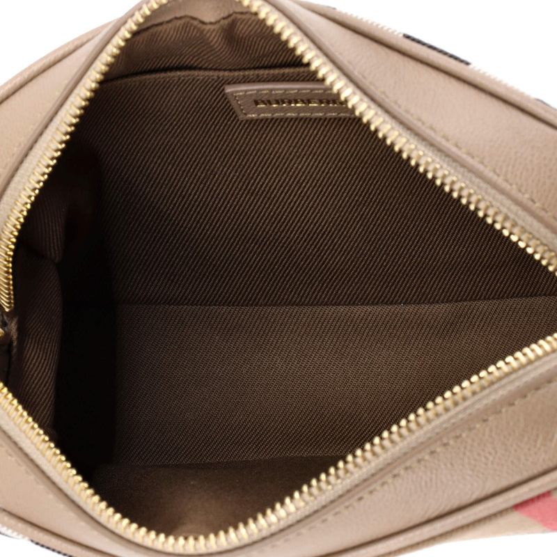 Camera Crossbody Bag Vintage Check