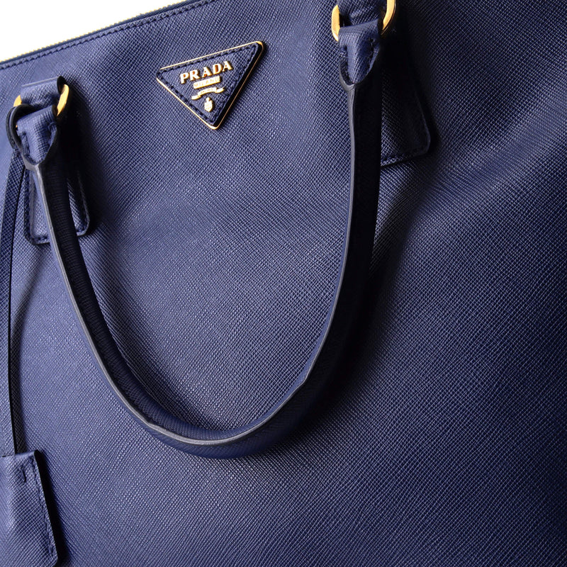 Double Zip Lux Tote Saffiano Leather Xl