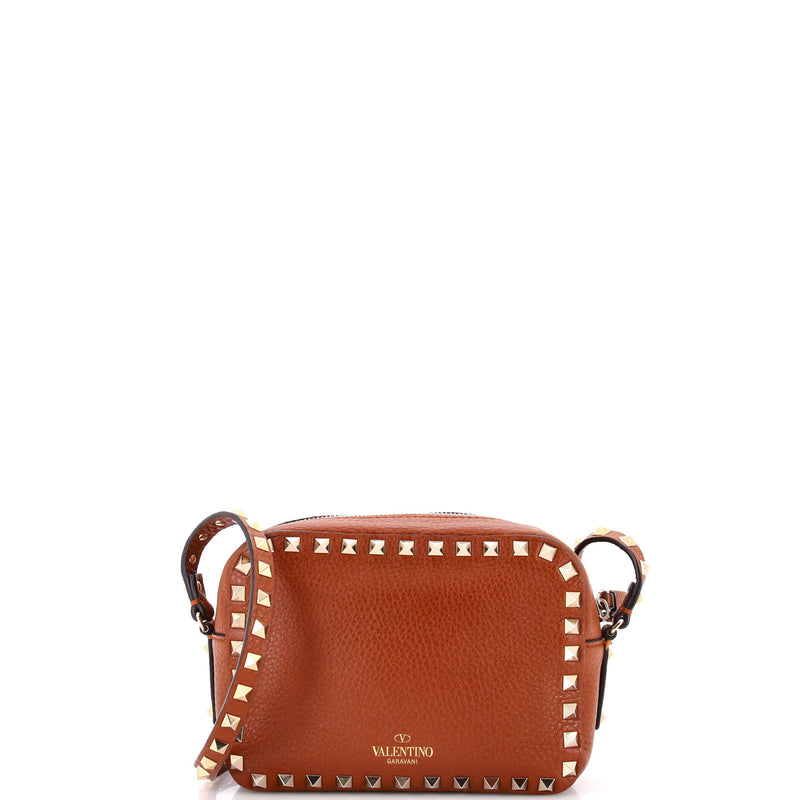 Rockstud Camera Crossbody Bag Leather