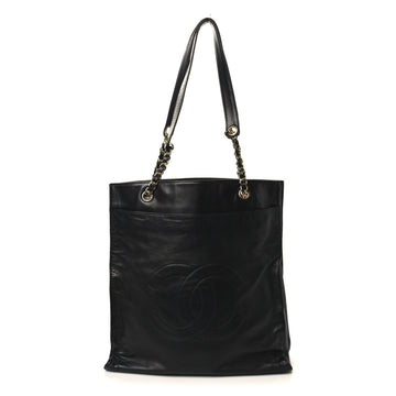 Lambskin Cc Shoulder Bag Black