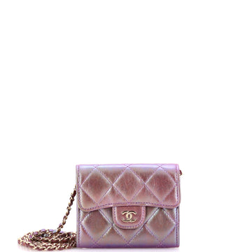 Classic Flap Card Holder On Chain