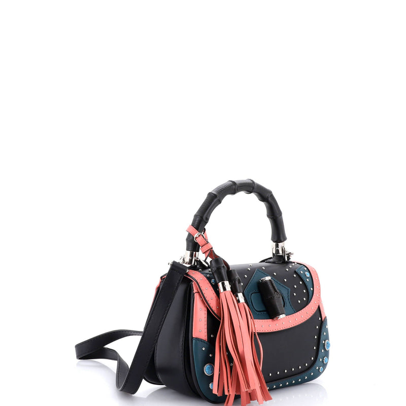 New Bamboo Top Handle Bag Studded