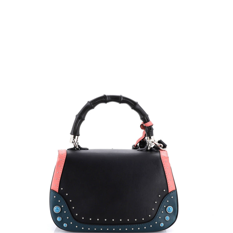 New Bamboo Top Handle Bag Studded