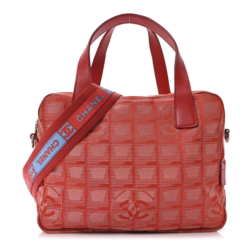 Nylon Small Travel Tote Red