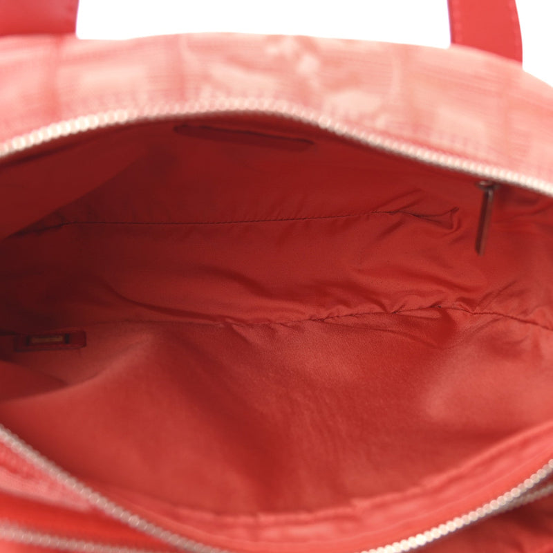 Nylon Small Travel Tote Red