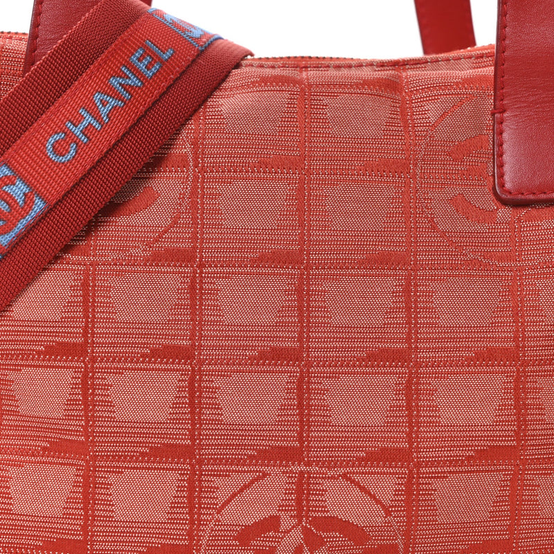 Nylon Small Travel Tote Red