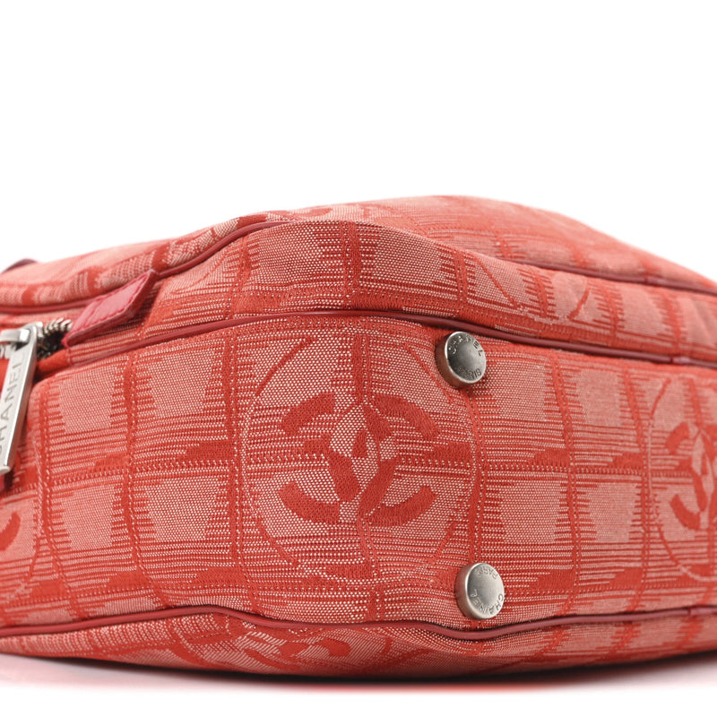 Nylon Small Travel Tote Red