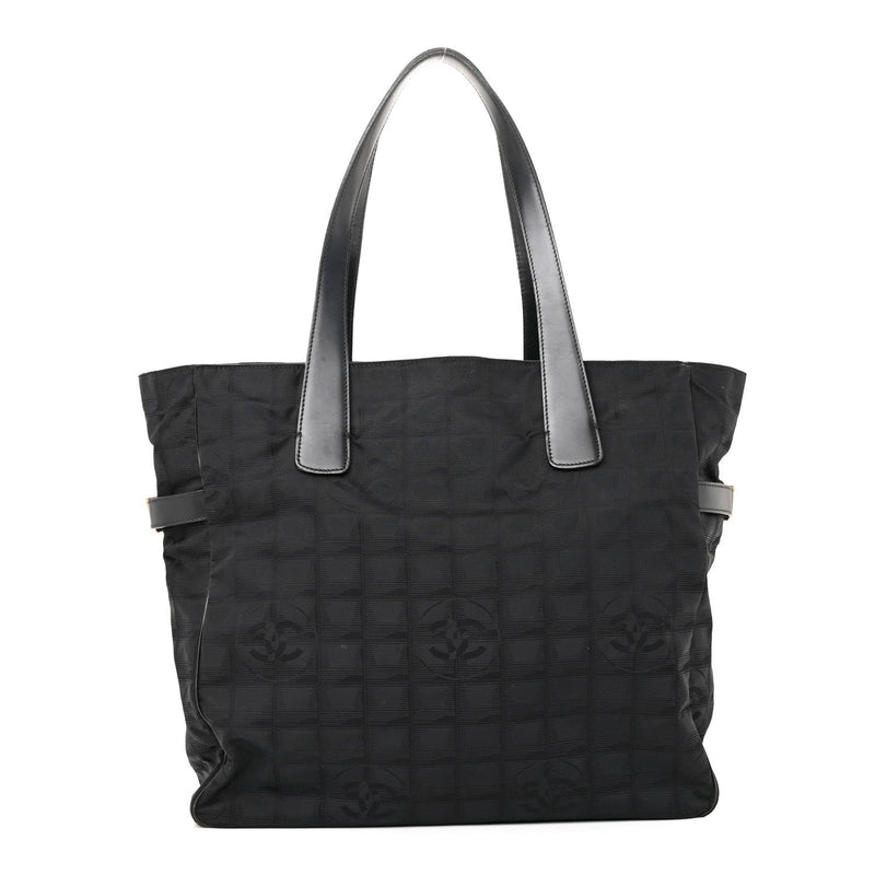 Nylon Large Travel Tote Black