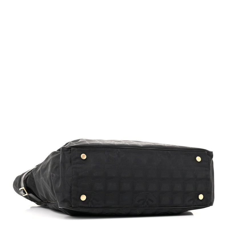 Nylon Large Travel Tote Black