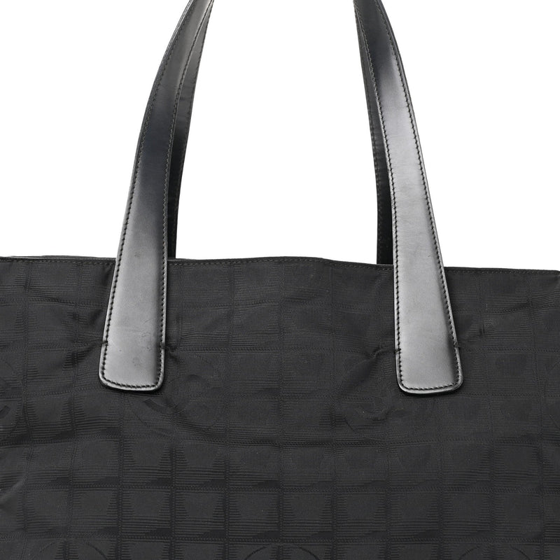 Nylon Large Travel Tote Black