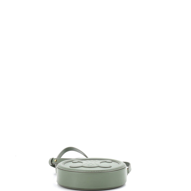 Triomphe Oval Crossbody Bag Leather Mini