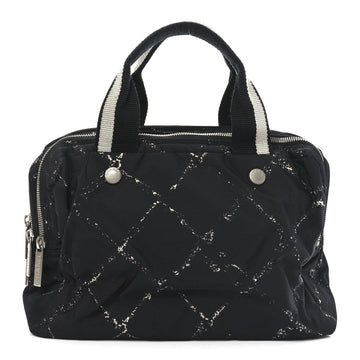 Nylon Travel Duffel Bag Black