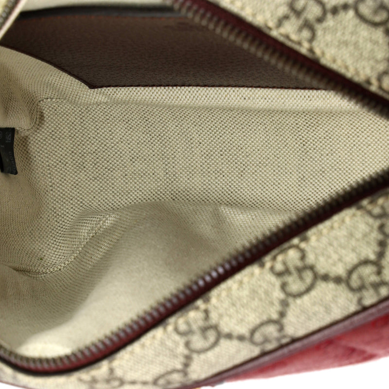 Zip Crossbody Bag Gg Coated Canvas And