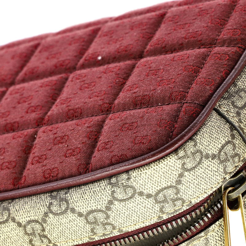 Zip Crossbody Bag Gg Coated Canvas And