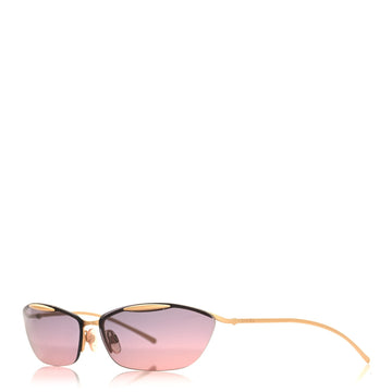 Frameless Ombre Sunglasses Gold