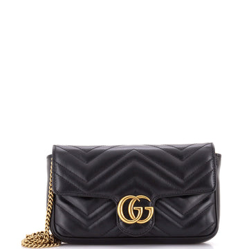 Gg Marmont Wallet On Chain Matelasse