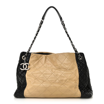 Lambskin Quilted Large Cc Shopping Tote
