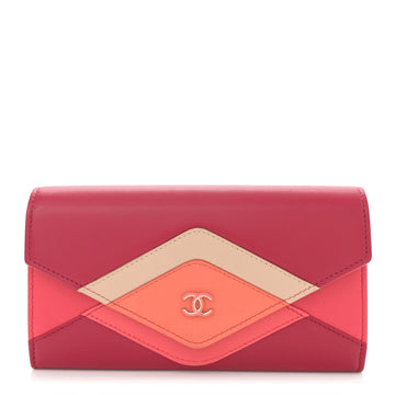 Lambskin Chevron Large Gusset Flap