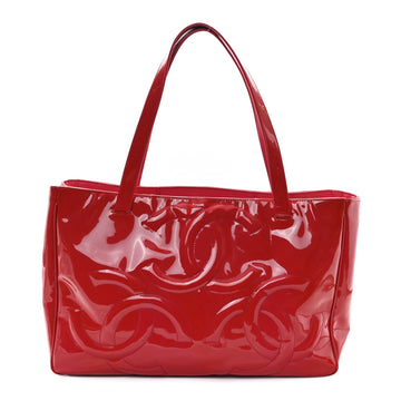 Patent Triple Cc Tote Pink