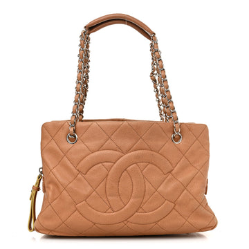 Caviar Quilted Timeless Cc Shopping Tote