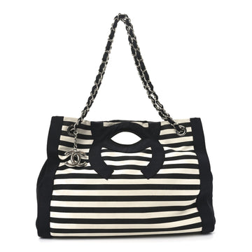 Canvas Grosgrain Striped Cc Shopping