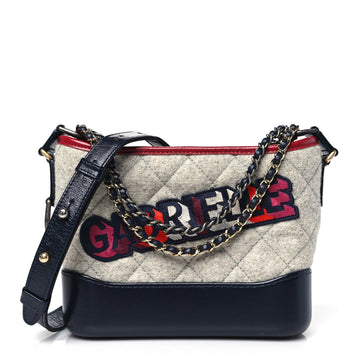 Wool Calfskin Quilted Small Gabrielle